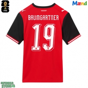 Østrig Christoph Baumgartner #19 Replika Hjemmebanetrøje VM 2026 Kortærmet